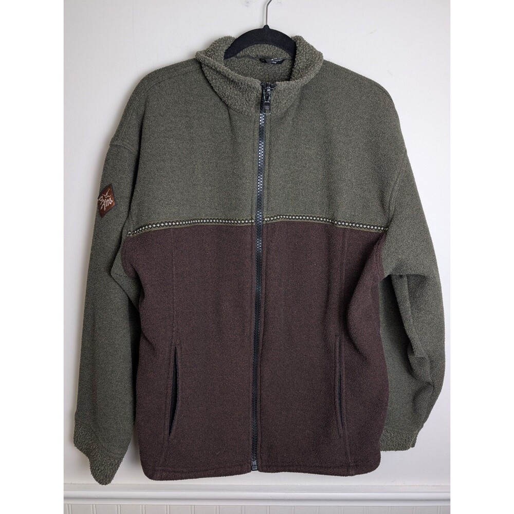 Vtg Prana Hurricane Full Zip Fleece Jacket Men Sz Large 90s Original Sherpa Coat